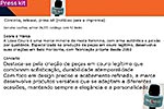 Conceito, release, press kit (notícias para a imprensa)